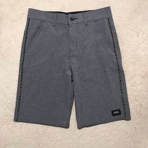 🆕🔥VANS SUPER CUTE SHORTS GRAY IN COLOR&NEON YELLOW&BLACK VANS WRITING NWOT!!